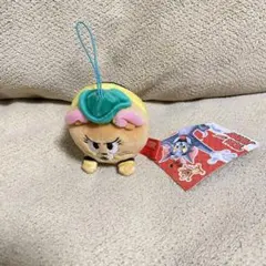 タグ付き トムとジェリー　マシュマロ寝そべりマスコット ぬいぐるみ