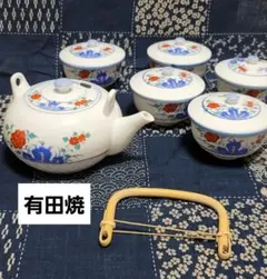 有田焼 仁祥窯　絹花鳥番茶器揃のサムネイル