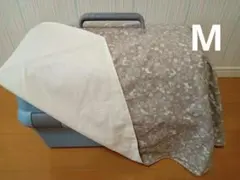 クレートカバーМ　北欧猫柄　カフェオレ