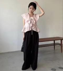 CAPRICIEUX LE'MAGE ドットフリルボタンニット⭐︎美品 - メルカリ
