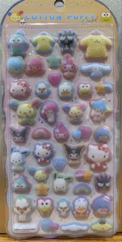 【正規品】コットンパフィーシールサンリオ