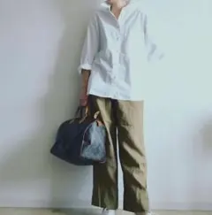 ユニクロ U デニムオーバーサイズシャツ　ホワイト