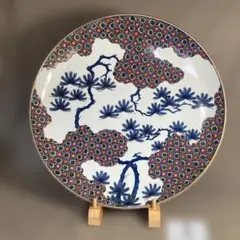 舘林源右衛門作　染錦舞鶴紋酒器 舘林源右衛門作 染錦舞鶴紋酒器