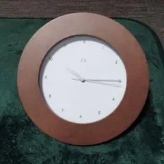 FIX 木製掛時計 ブラウン