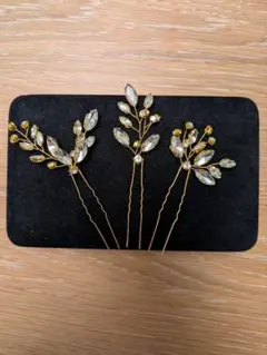 花モチーフ ヘアピン 3本セット