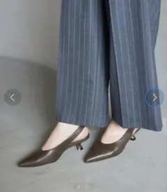 【超美品】SLOBEIENA バッグスリングパンプス　23.5 追加》SLOBE バッグスリングパンプス（パンプス）｜SLOBE IENA