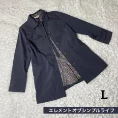 エレメントオブシンプルライフ　L ロング　コート　レディース 花柄