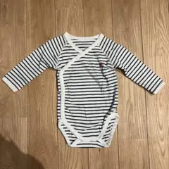 PETIT BATEAU ボーダー ロンパース　6m 67のサムネイル