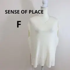 SENSE OF PLACE Vネックコクーンベスト F