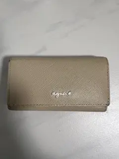 agnès b. ベージュ キーケース