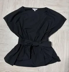 MOUSSY ブラック フレアトップス FREEサイズのサムネイル