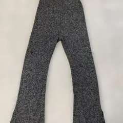 GU フレアパンツ 黒と白のミックス