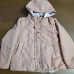 SHOO-LA-RUEリボンつき ピンク 中綿コート 140