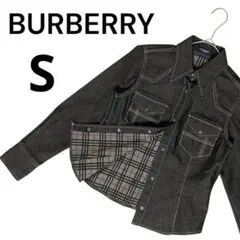 【極美品】BURBERRY（バーバリー）デニムジャケット デニムシャツ ブラック