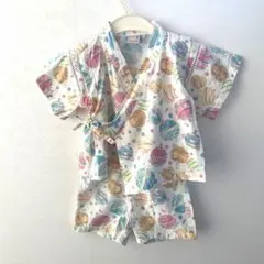 petit main 甚平 ヨーヨー柄 80cm