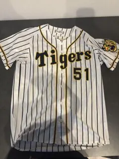 阪神タイガース 中野拓夢 51 ユニフォーム ビジター - メルカリ