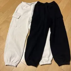 ジーユー スウェットパンツ 裏起毛 カーゴパンツ　２本まとめて