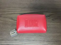 【未使用新品】Dior ノベルティポーチ　赤