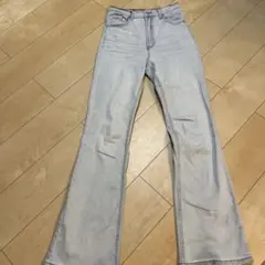 フリージアハイウエストフレアデニムパンツ