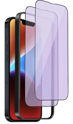 2枚ブルーライトカット iPhone 13 Promax/14 plus 用