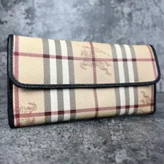 BURBERRY ノバチェック ホースロゴ 長財布