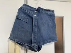 デニムショートパンツ ハイウエスト レディース