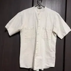 ピエールバルマン　半袖シャツ 柄シャツメンズM 日本製　麻/綿のサムネイル