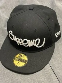 Supreme 59FIFTY ブラックキャップ 7 1/4
