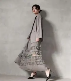 kanaトランスペアレントヘムセットアップドレス Mサイズ niana