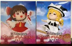 東方Project ゆっくり風 デフォルメ フィギュア 博麗霊夢・霧雨魔理沙