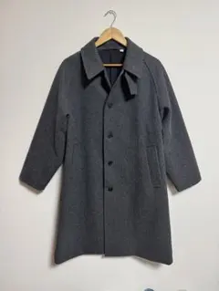 【完売】GU コージーメルトンバルマカーンコート　グレー