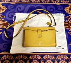 COACH ショルダーバッグ 保存袋付き　イエロー