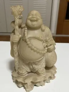 仏教美術 中国 布袋 七福神 置物 素材不明　縁起物