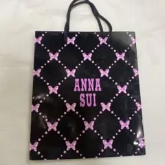 ANNA SUI ショップ袋 中型 黒・ピンク