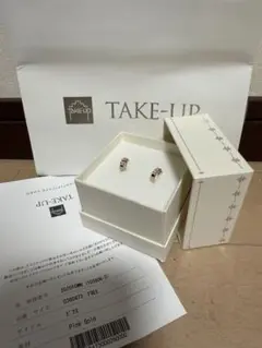 TAKE-UP K10ピンクゴールド フープピアス