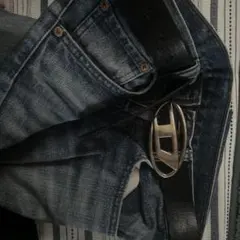 【 DIESEL】ロゴスタッズレザーベルト黒 Y2K grunge ✨️入手困難✨️ DIESEL】ロゴスタッズレザーベルト黒 Y2K grunge ✨️入手困難