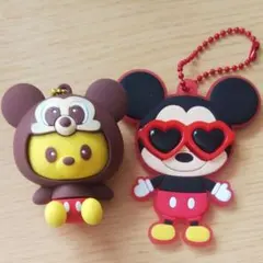 ミッキー プーさん ディズニー マスコット キーホルダー