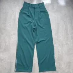 【AZUL BY MOUSSY】リラックスサイドラインパンツ グリーン Mサイズのサムネイル