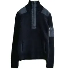 ラルフローレン　Ralph LAUREN　ハーフジップ　ハイネック　異素材　M