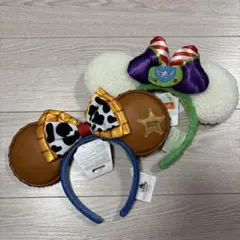 【日本未発売】上海ディズニー　カチューシャ　トイストーリーセット