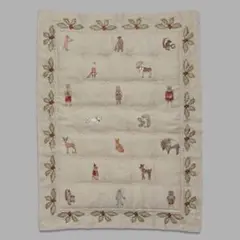 Coral&Tusk コーラルアンドタスク キルト アルファベット CORAL&TUSK [Alphabet Quilt] 動物柄アルファベット刺繍キルト