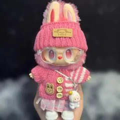 LABUBU ぬいぐるみ用　コスチューム　POP MART ６点SET ピンク