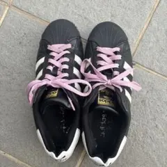 adidas Superstar スニーカー 黒/白/ピンク