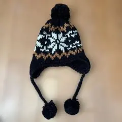 ELEMENT ニット帽 ビーニー ポンポン付き