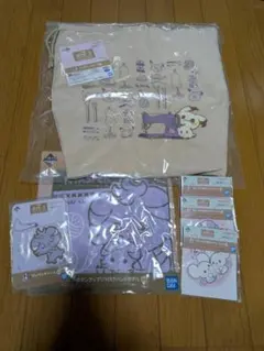 R*@様 ポケピース ポケモン 一番くじ ニャスパー5点+E賞 ししゅうトートバ