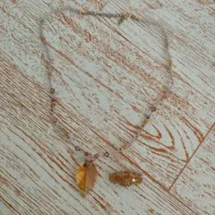 ハンドメイド ネックレスとリングセット