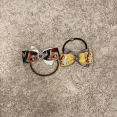 ディズニーリボンヘアゴム 2個セット