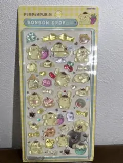 サンリオ　第二弾　ポムポムプリン　シール　ボンボンドロップシール　うるちゅる