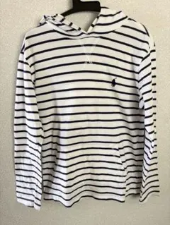 POLO RALPH LAUREN ストライプフード付き長袖カットソー