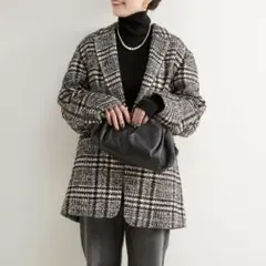 24AW ベーセーストック　ツイーディーニュアンスジャケット　Ｂ.C STOCK